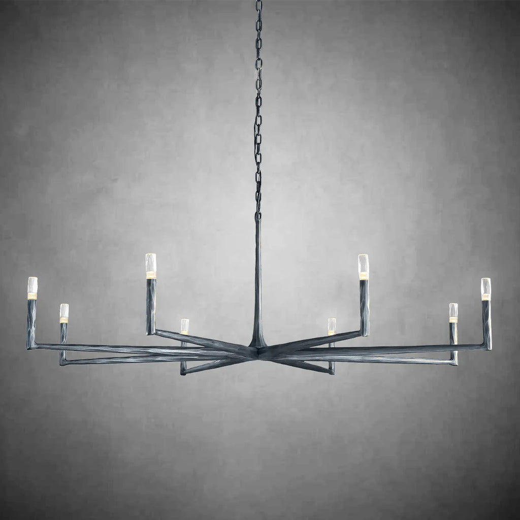 72 Inch Forged Candlestick Chandelier - Thaddeus