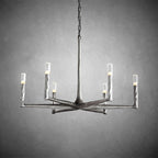 36 Inch Forged Candlestick Chandelier - Thaddeus