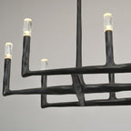 54 Inch Forged Candlestick Linear Chandelier - Thaddeus