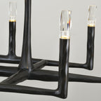 54 Inch Forged Candlestick Linear Chandelier - Thaddeus