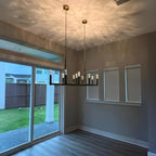 54 Inch Forged Candlestick Linear Chandelier - Thaddeus