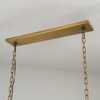 54 Inch Forged Candlestick Linear Chandelier - Thaddeus