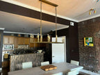 54 Inch Forged Candlestick Linear Chandelier - Thaddeus