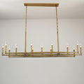 72 Inch Forged Candlestick Linear Chandelier - Thaddeus