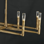 72 Inch Forged Candlestick Linear Chandelier - Thaddeus