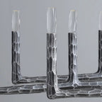 96 Zoll geschmiedeter linearer Kronleuchter Candlestick - Thaddeus