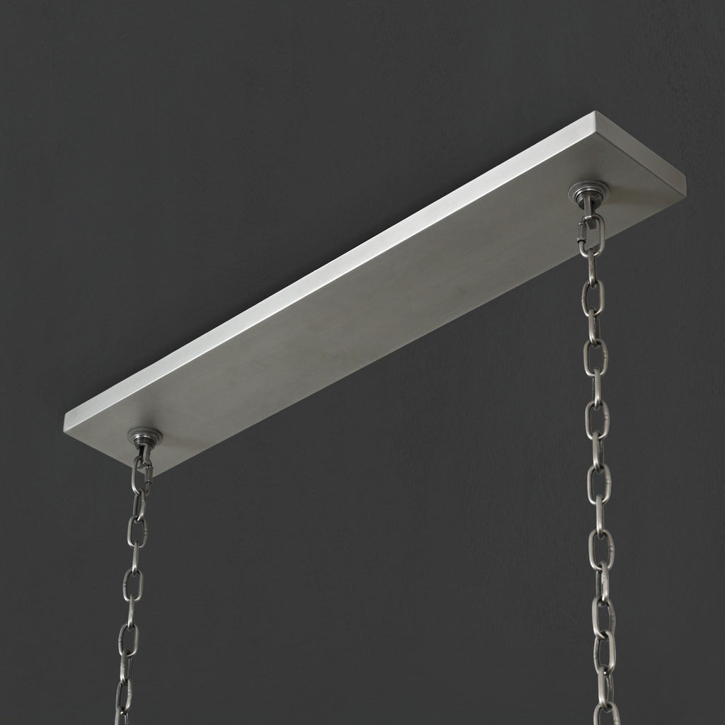 54 Inch Forged Candlestick Linear Chandelier - Thaddeus