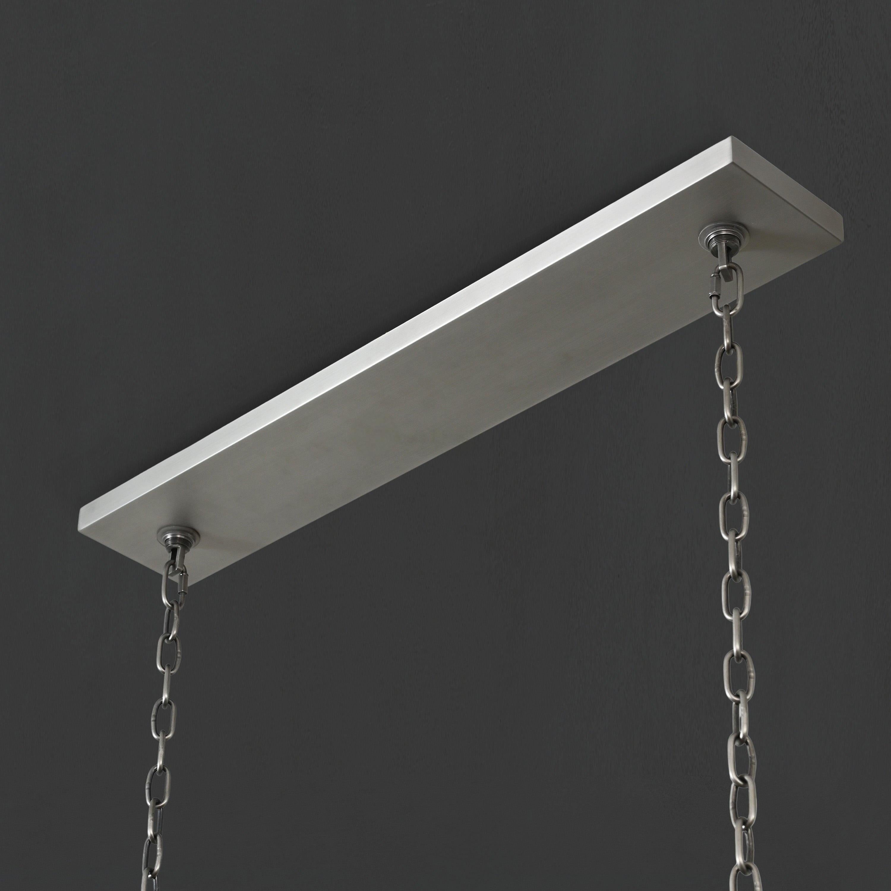 54 Inch Forged Candlestick Linear Chandelier - Thaddeus