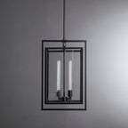 16 Inch Lantern Glass Pendant Light - Beckman
