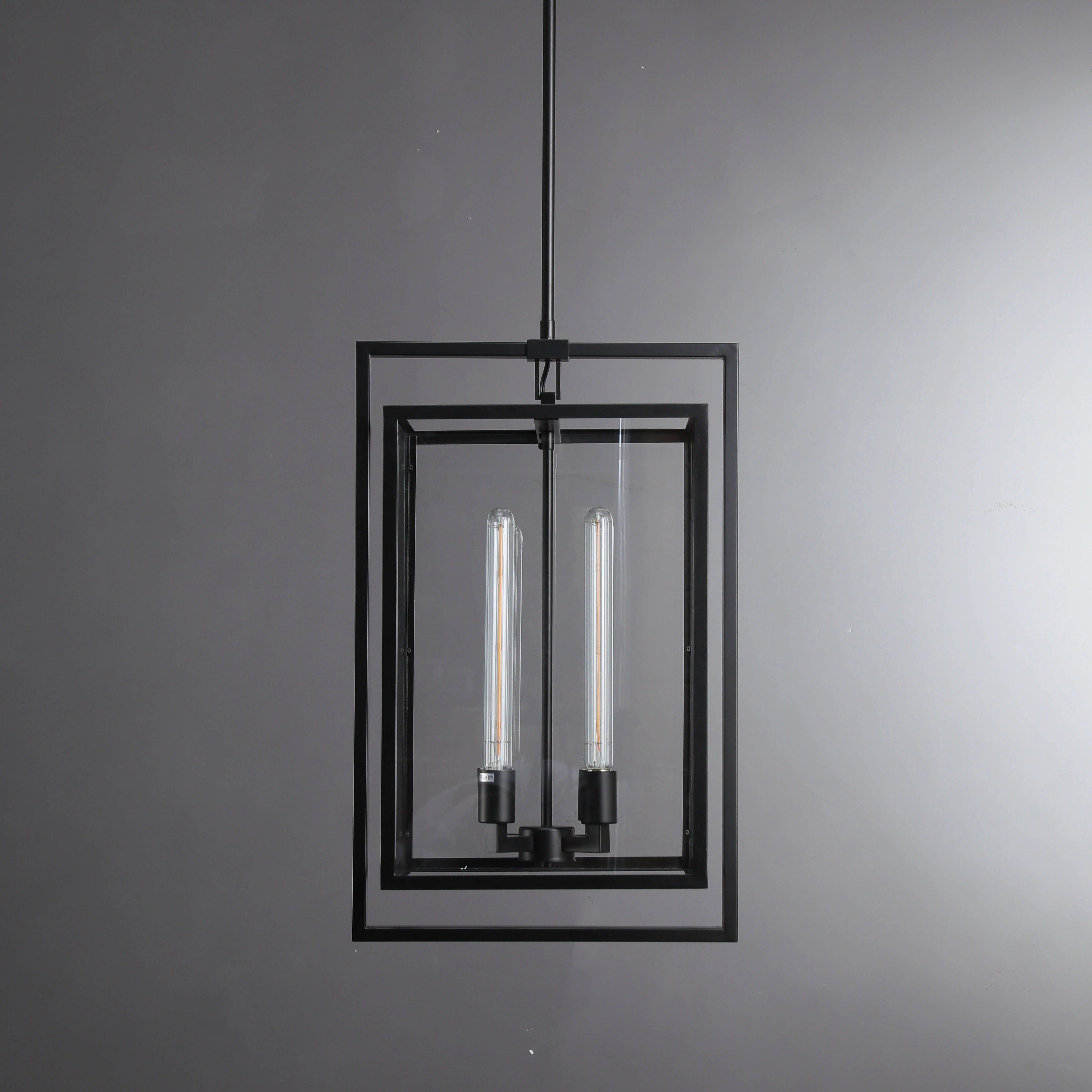 16 Inch Lantern Glass Pendant Light - Beckman