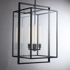 21 Inch Glass Lantern Pendant Light - Beckman
