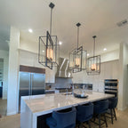 21 Inch Glass Lantern Pendant Light - Beckman