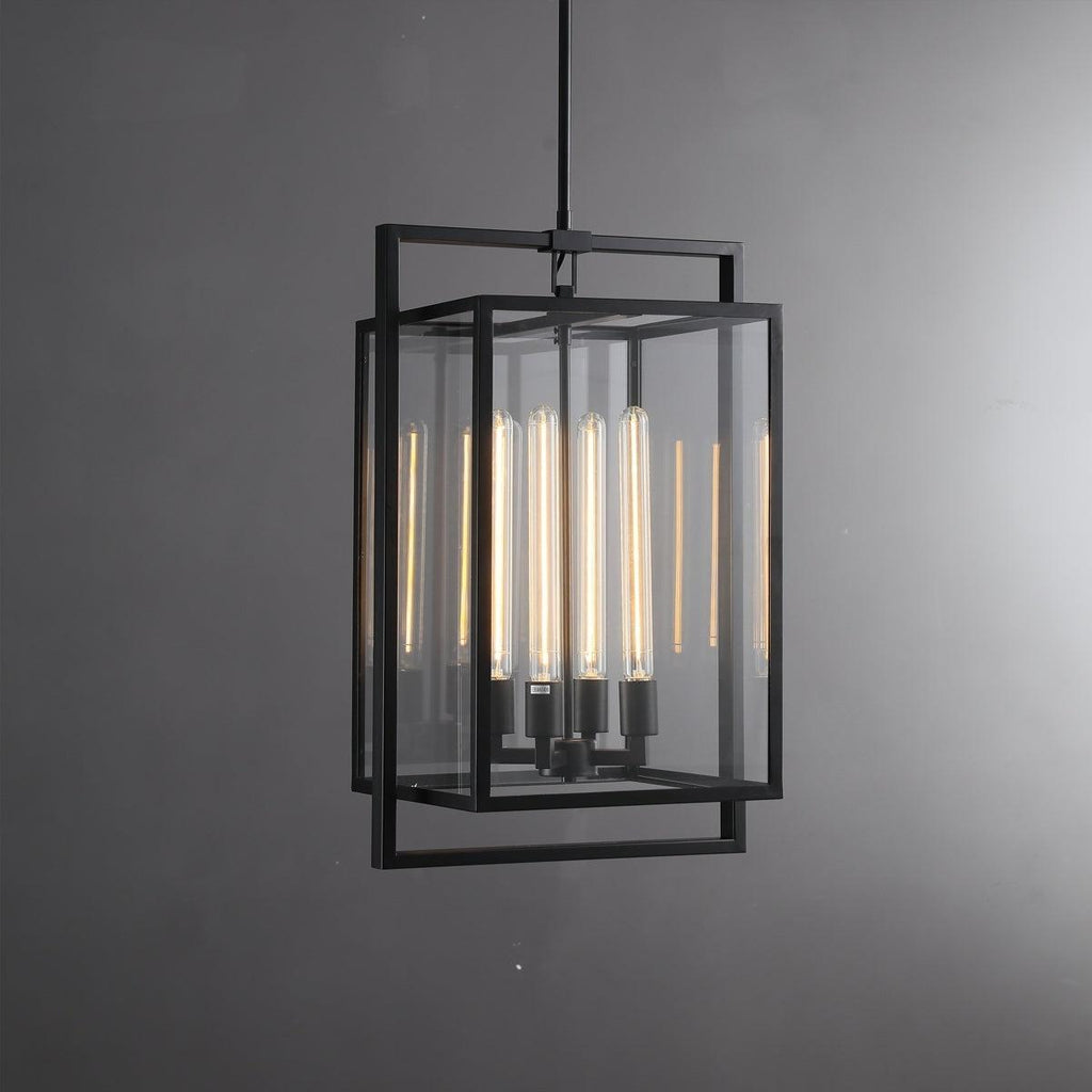 16 Inch Glass Lantern Pendant Light - Beckman