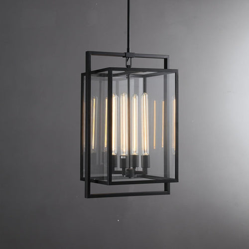 16 Inch Lantern Glass Pendant Light - Beckman