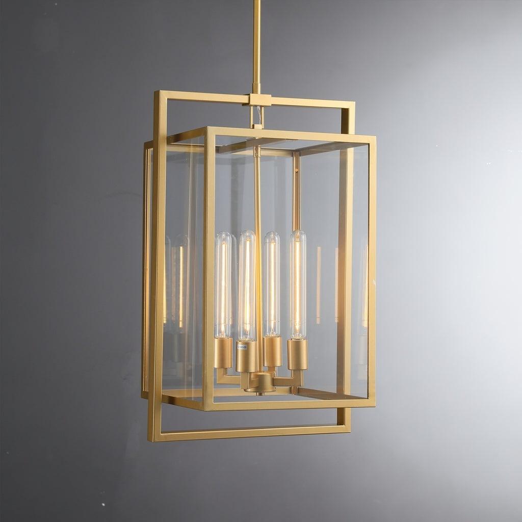 16 Inch Glass Lantern Pendant Light - Beckman