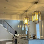 16 Inch Lantern Glass Pendant Light - Beckman