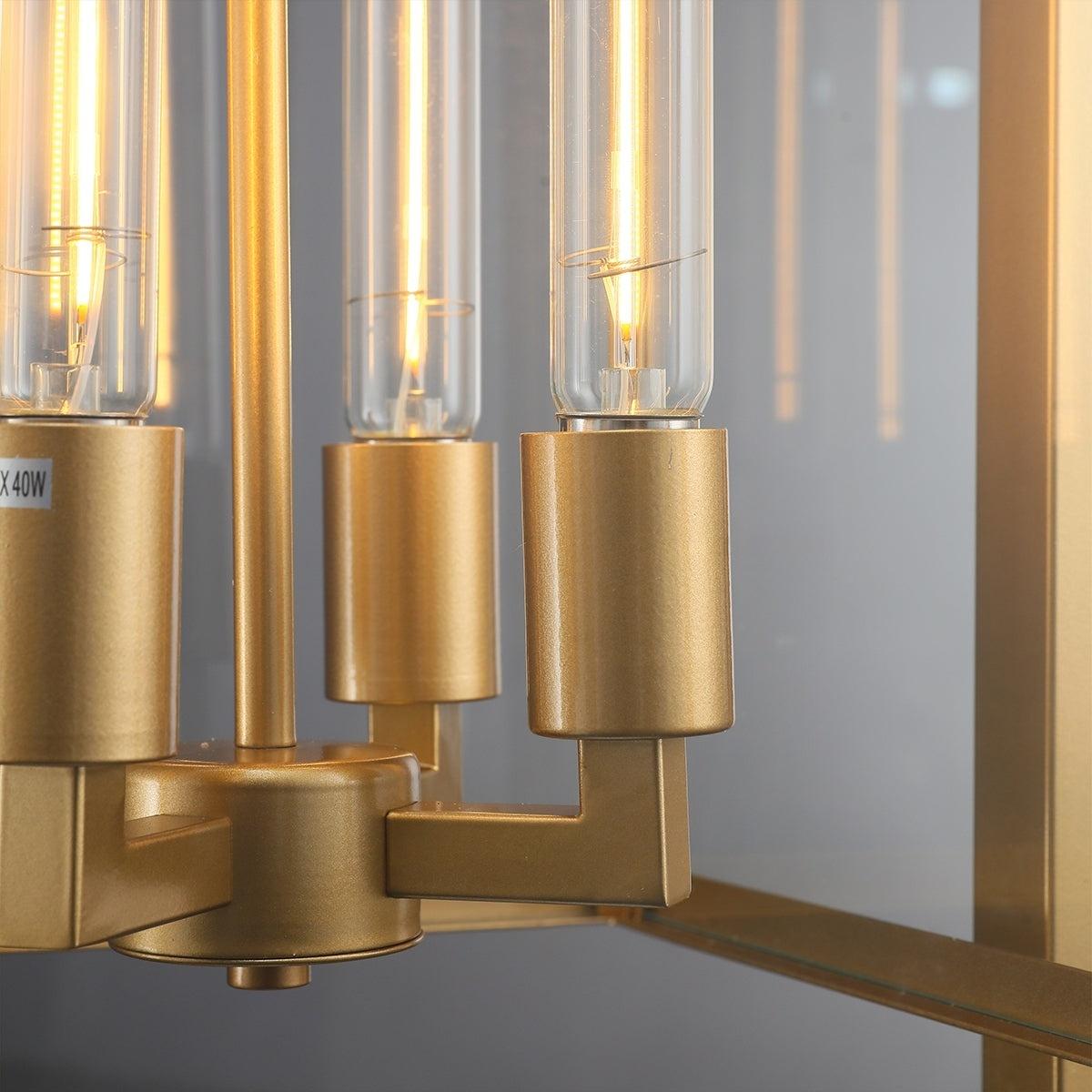 16 Inch Glass Lantern Pendant Light - Beckman