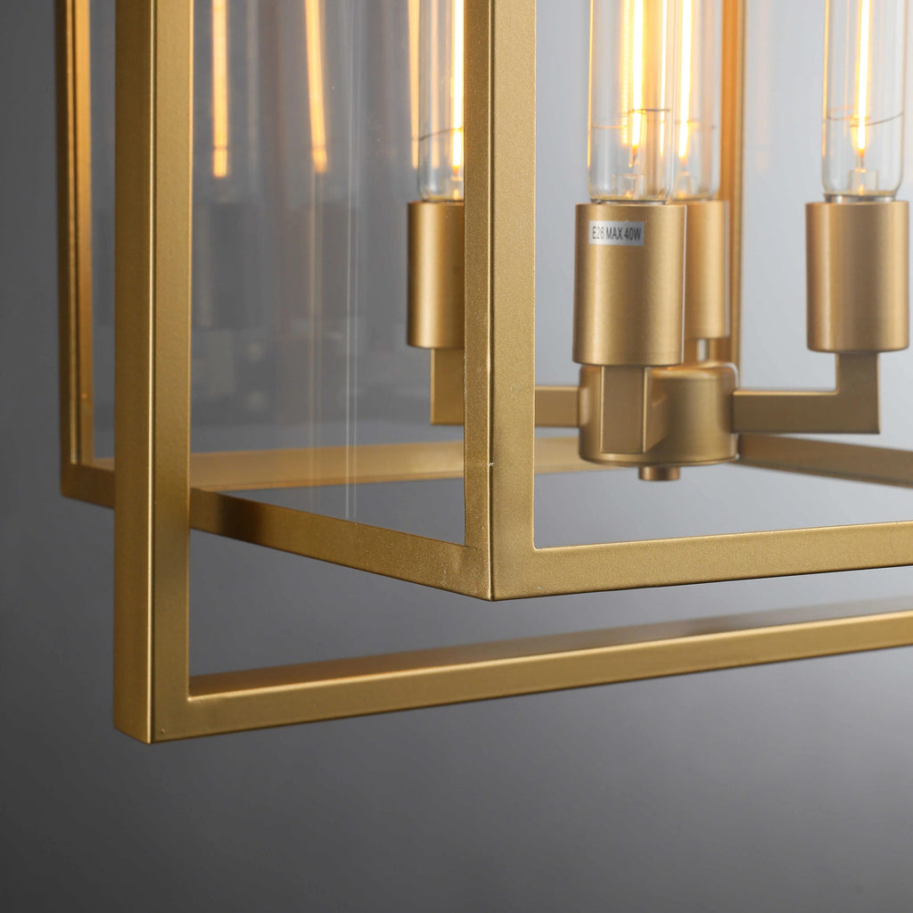 16 Inch Lantern Glass Pendant Light - Beckman