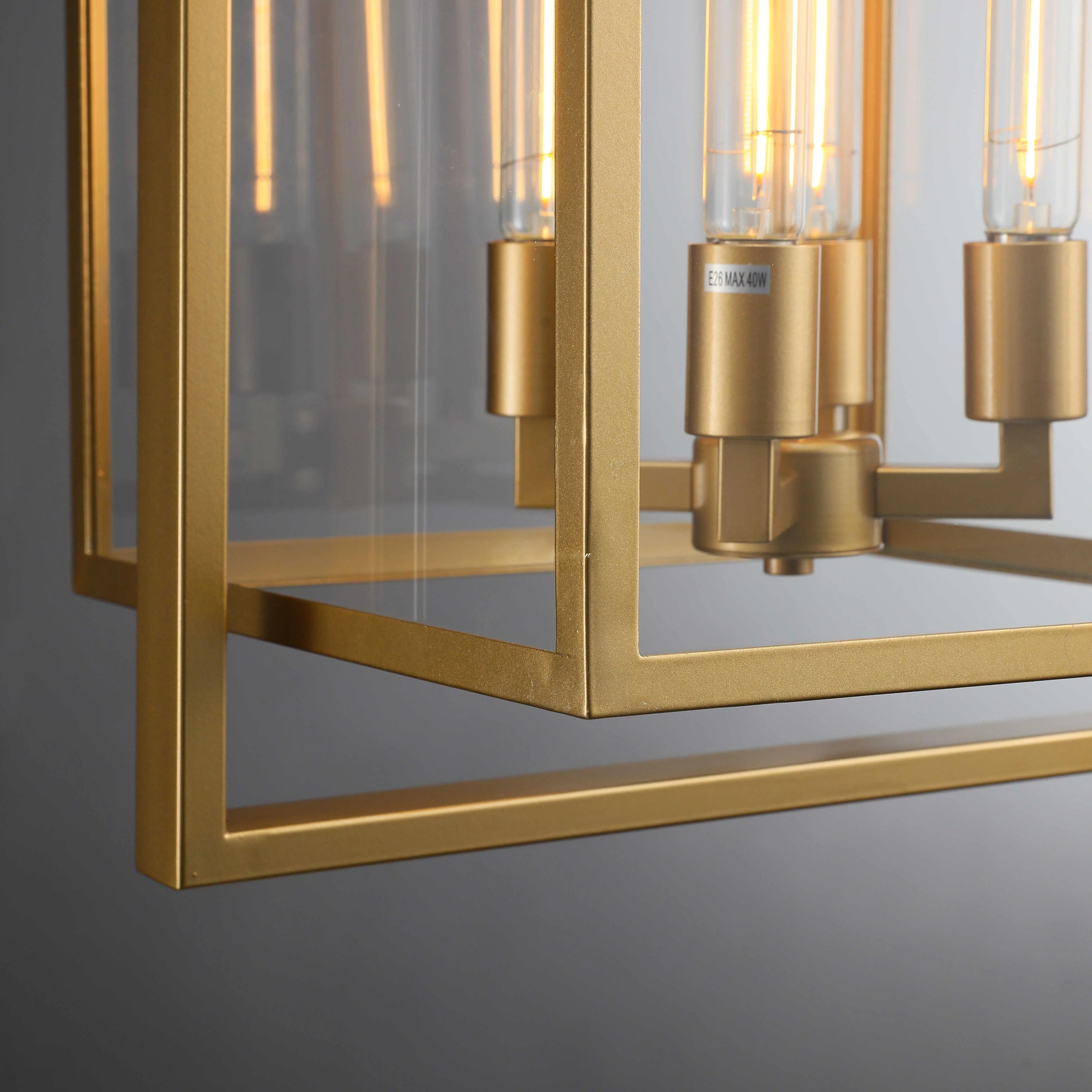 16 Inch Lantern Glass Pendant Light - Beckman