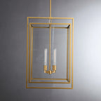 21 Inch Lantern Glass Pendant Light - Beckman