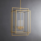 21 Inch Glass Lantern Pendant Light - Beckman