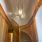 21 Inch Lantern Glass Pendant Light - Beckman