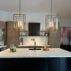 21 Inch Glass Lantern Pendant Light - Beckman