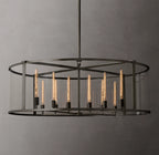 55 Inch Candelabra Drum Glass Chandelier - Beckman