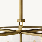 33 Inch Glass Drum Chandelier - Beckman