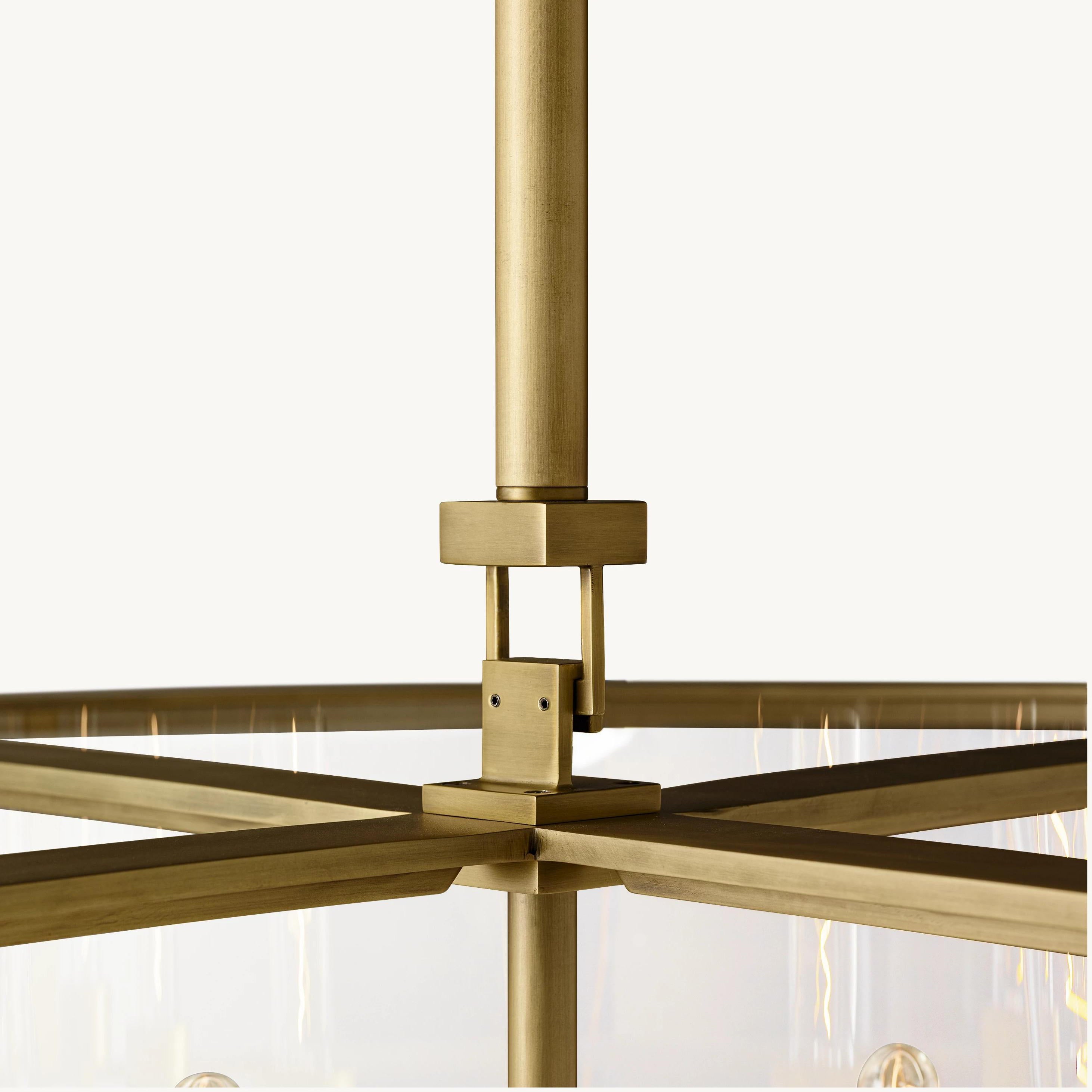 33 Inch Glass Drum Chandelier - Beckman