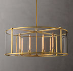 44 Inch Candelabra Drum Glass Chandelier - Beckman