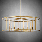55 Inch Glass Drum Chandelier - Beckman