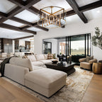 55 Inch Glass Drum Chandelier - Beckman