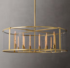 55 Inch Candelabra Drum Glass Chandelier - Beckman