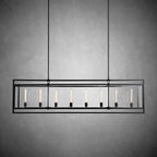 72 Inch Glass Rectangular Chandelier - Beckman