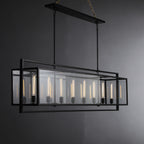 72 Inch Glass Rectangular Chandelier - Beckman