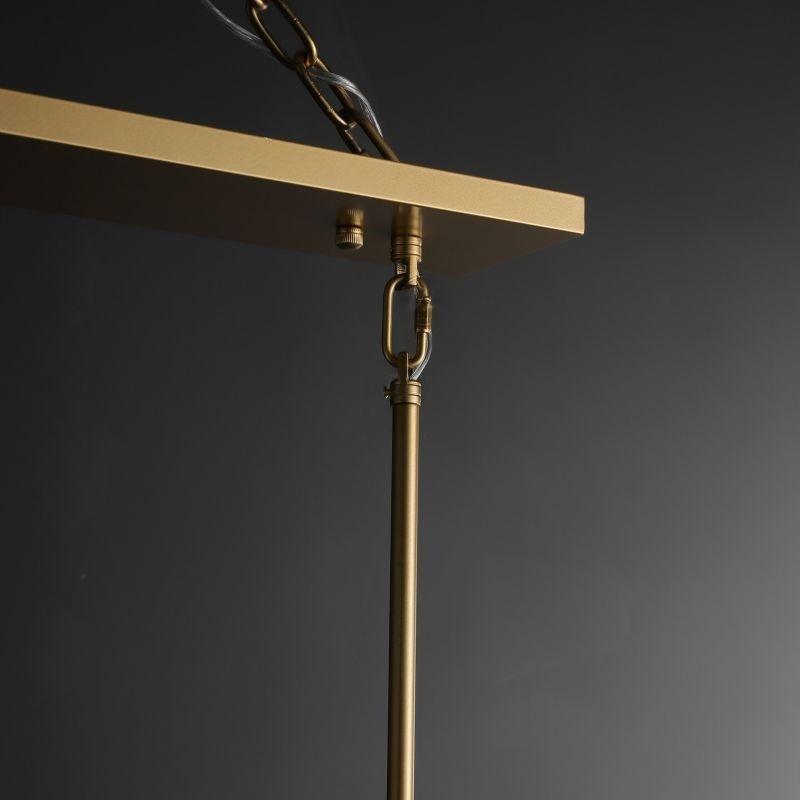 54 Inch Glass Rectangular Chandelier - Beckman