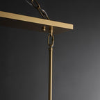 54 Inch Glass Rectangular Chandelier - Beckman