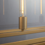 54 Inch Glass Rectangular Chandelier - Beckman