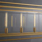 54 Inch Glass Rectangular Chandelier - Beckman