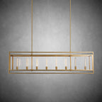 72 Inch Glass Rectangular Chandelier - Beckman