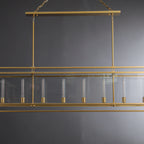 72 Inch Glass Rectangular Chandelier - Beckman