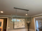 54 Inch Glass Rectangular Chandelier - Beckman
