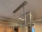 54 Inch Glass Rectangular Chandelier - Beckman