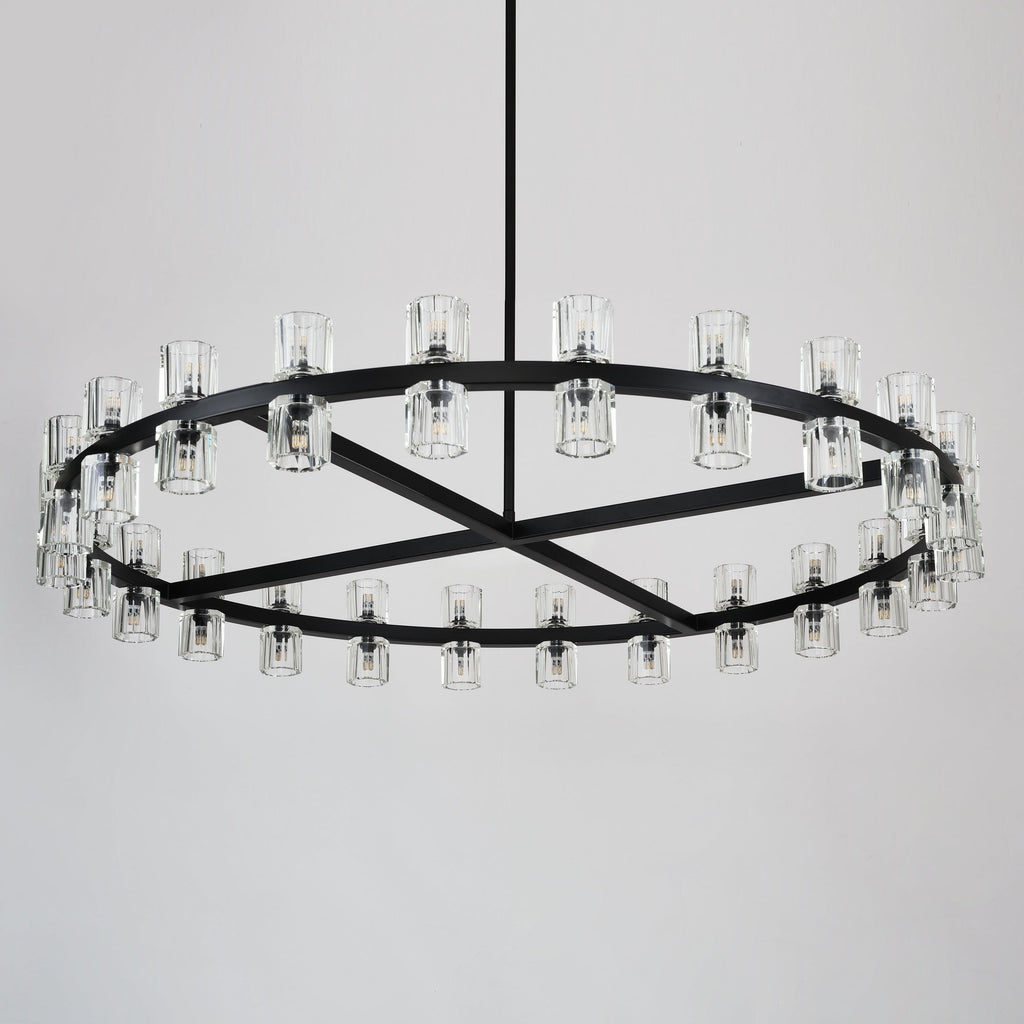 48 Inch Modern Crystal Wheel Chandelier – Arcachon