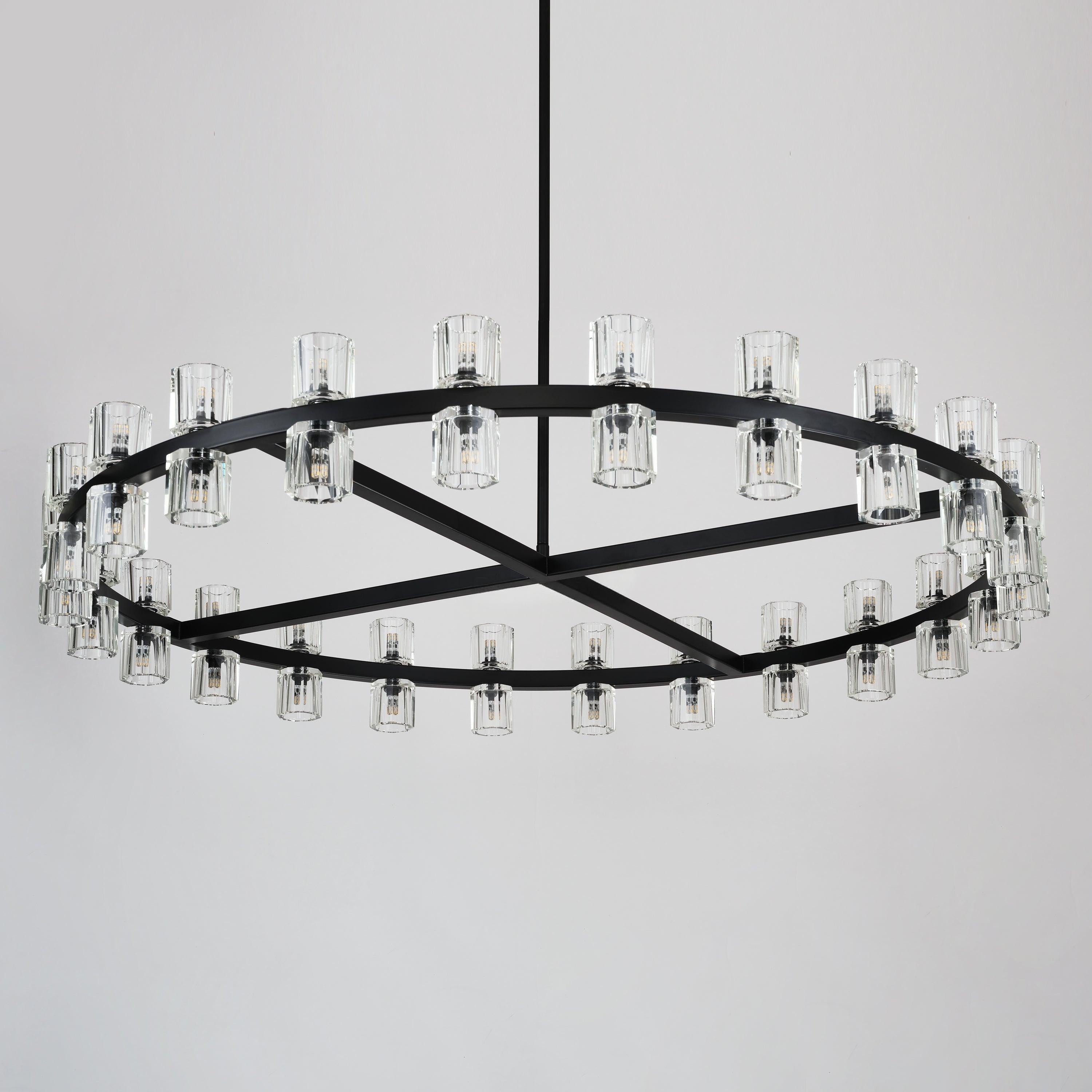 48 Inch Modern Crystal Wheel Chandelier – Arcachon