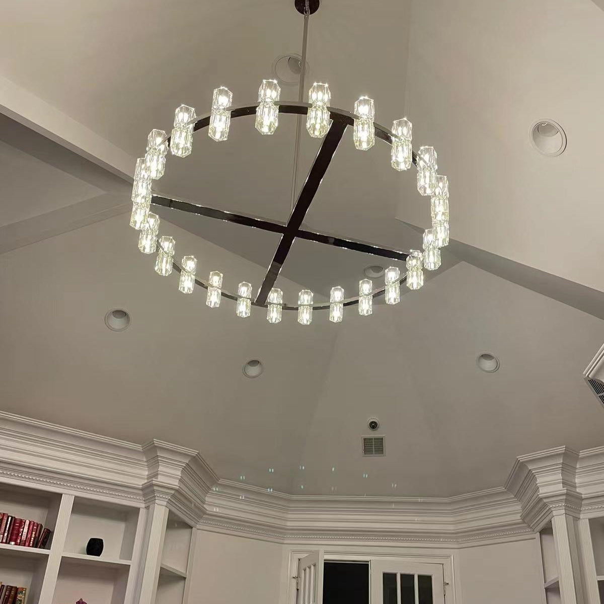 48 Inch Hexagonal Crystal Round Chandelier – Arcachon