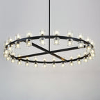 48 Inch Modern Crystal Wheel Chandelier – Arcachon