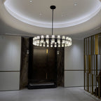 48 Inch Hexagonal Crystal Round Chandelier – Arcachon
