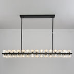 54 Inch Hexagonal Crystal Linear Chandelier – Arcachon